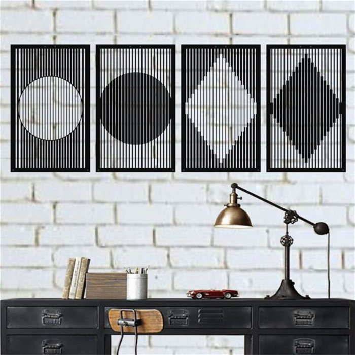 Corrigan Studio® 4 Piece Metal Wall Décor Set Wayfair